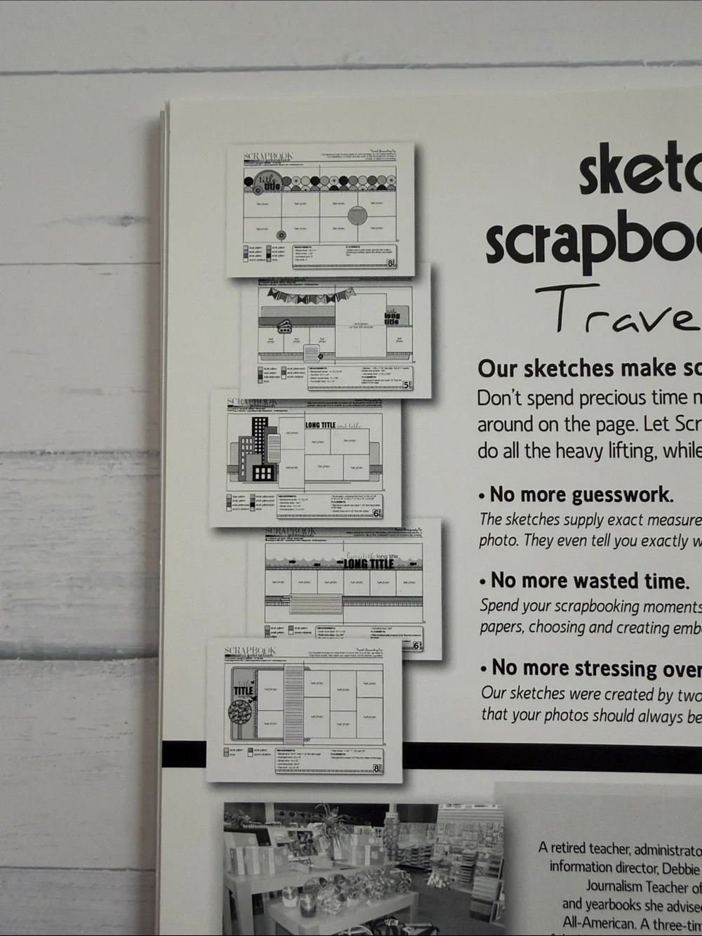 Sketches for Scrapbooking Travel Layouts Spiral Bound Idea Book